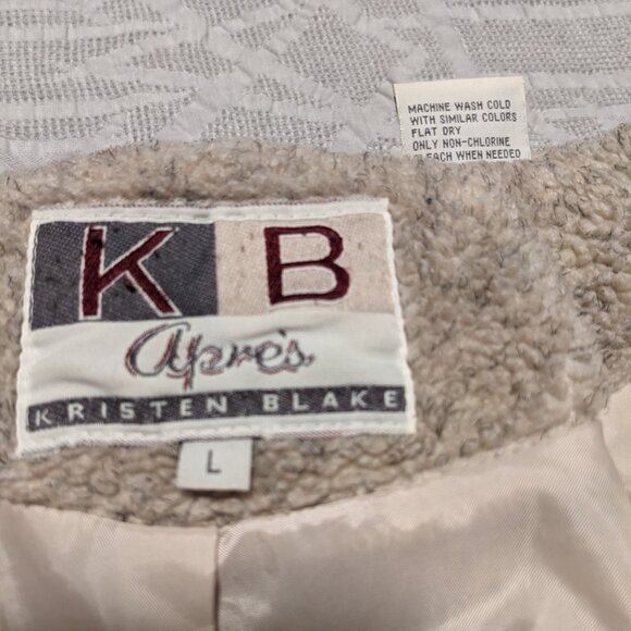 Full length vintage hooded teddy coat (size L) - Picture 7 of 7